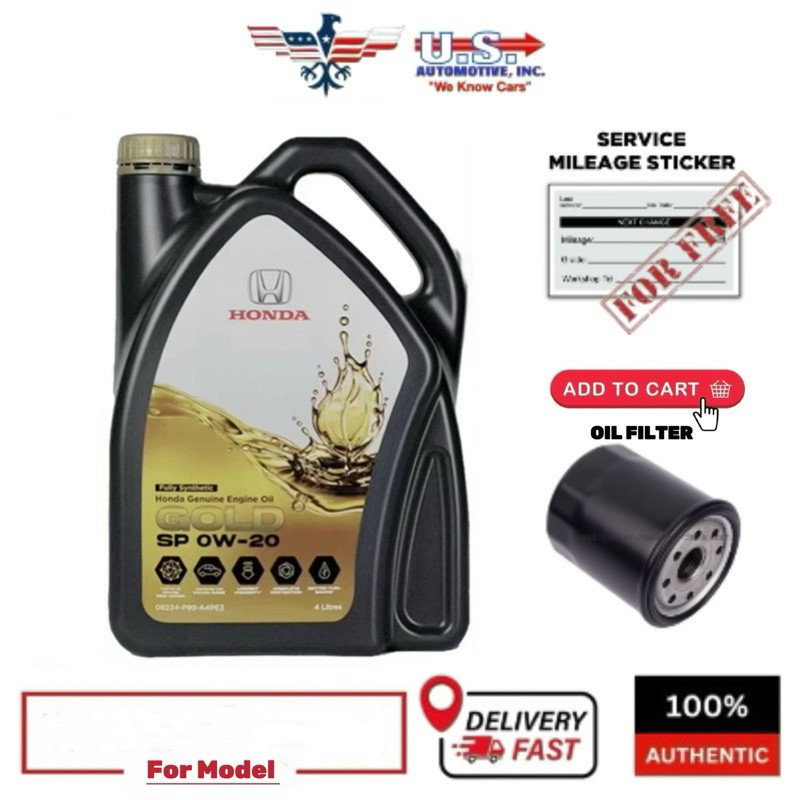 08234-P99-A4PMD Honda SP 0W20 Fully Synthetic Engine Oil (4L) | Shopee ...
