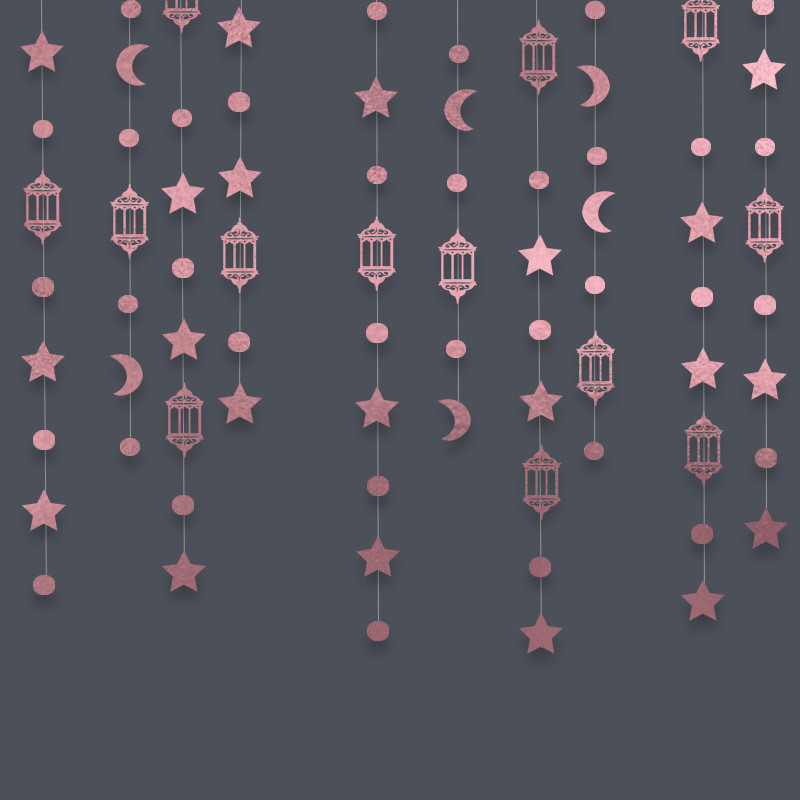 New 4M Raya Decoration Hanging Streamers Eid Mubarak Decorations Home ...
