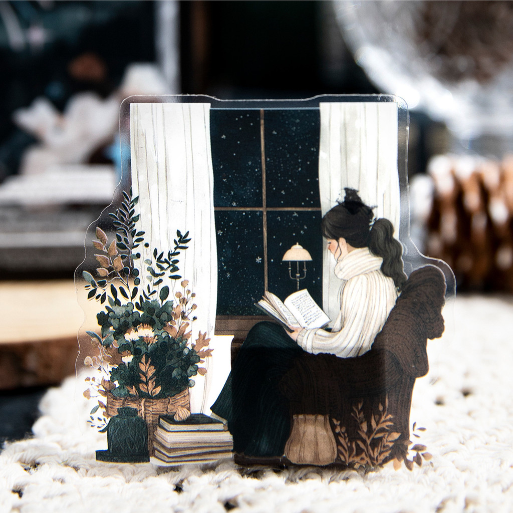 10 pcs Window Scene Theme Vintage Stickers Waterproof Scrapbook ...