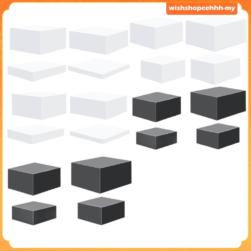 [WishshopeehhhMY] 4Pcs Acrylic Cube Display Box Riser Nesting Riser ...