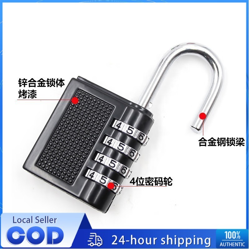 3/4 Digits Anti-Theft Travel Padlock Number Small Portable Zinc Alloy ...