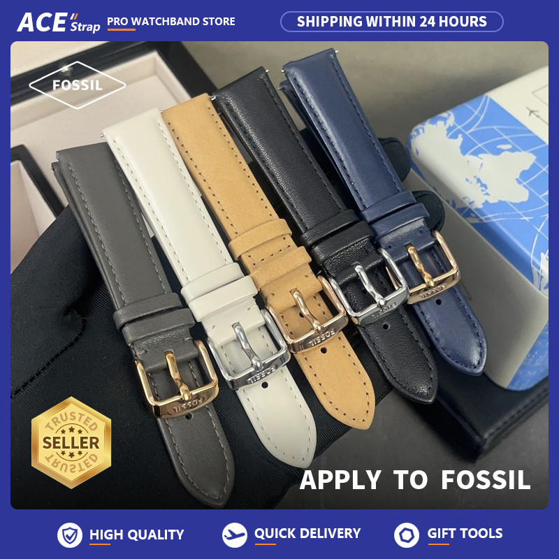 Tali Jam FOSSIL 18mm Watch Strap made of Genuine Leather Apply to ...