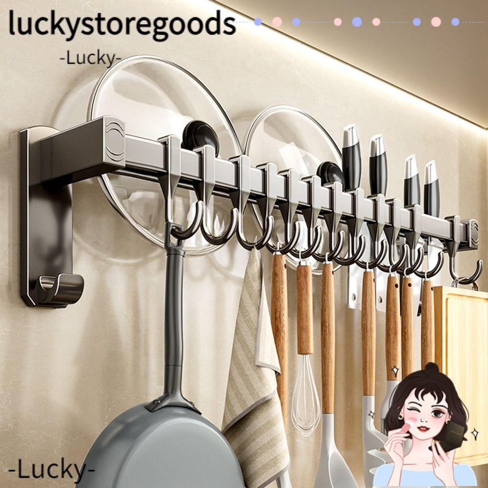 LUCKY Kitchen Utensil Rack, Hook Holder Multifunctional Hanging Rack ...