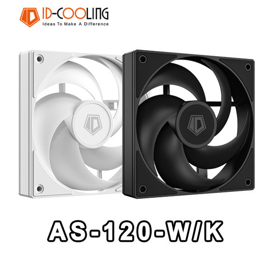 ID-COOLING AS-120-K/W TRIO 12CM Chassis Fan 4PIN PWM Temperature ...