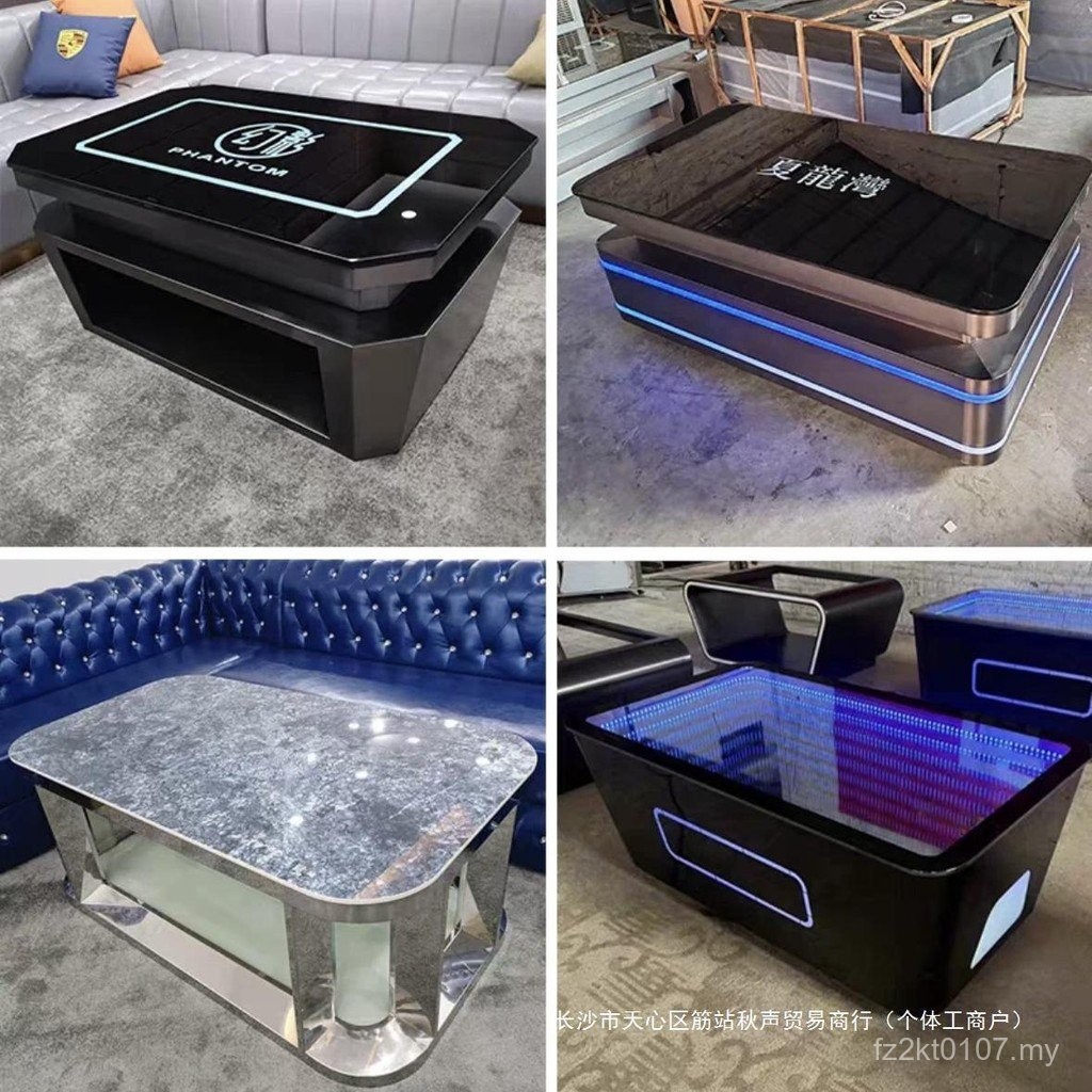 Luminous KTV Sofa Night Club Coffee Table Coffee Table Combination Bar ...