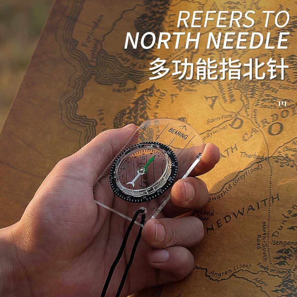 W Wild Survival Multifunctional Compass Compass Outdoor Map Scale Scale ...