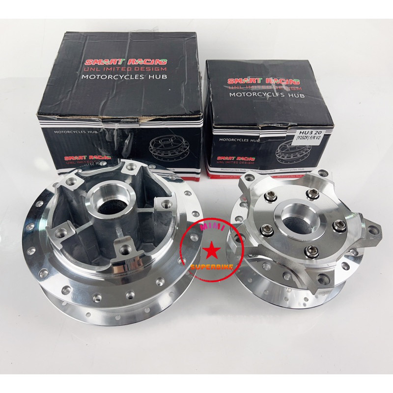 YAMAHA Y15ZR Y16ZR Y16 Y15 CHROME HUB SET FRONT & REAR DIAMOND HIGH ...