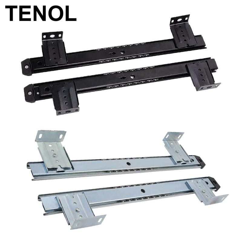 TENOL Under Desk Slider Track Rails Rack Set Multipurpose Heavy Duty ...