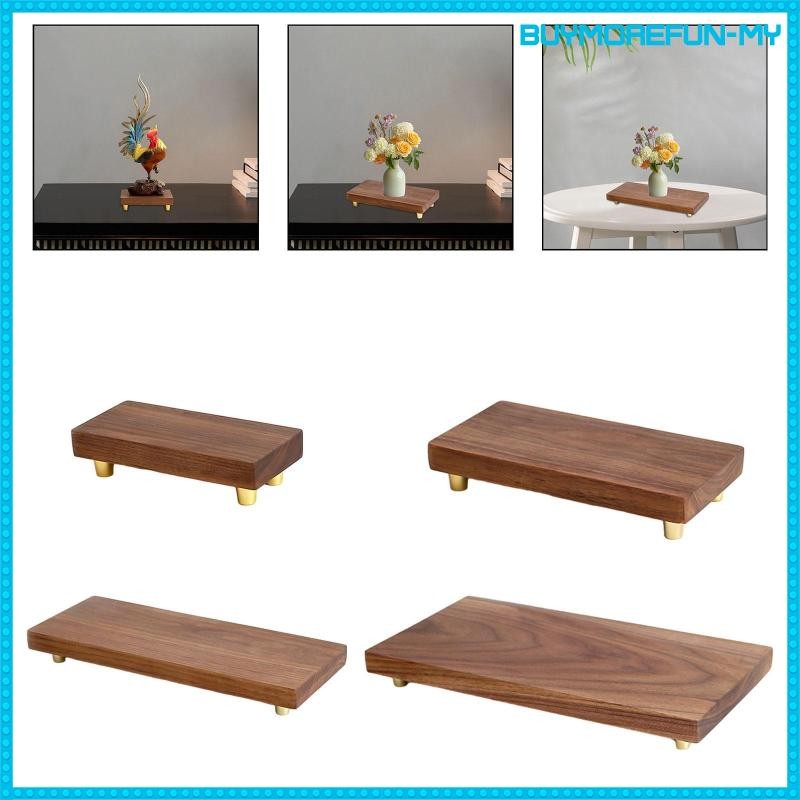 [BuymorefunMY] Wooden Stand Wooden Riser Display Stand Home Decoration ...