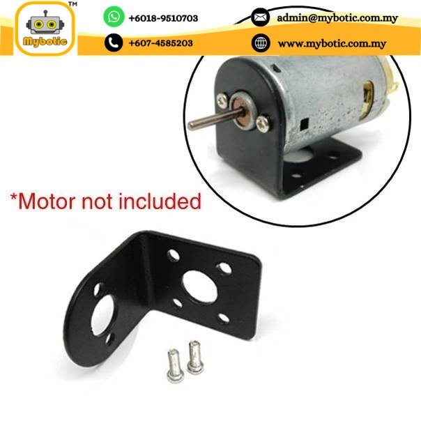 RS385 Micro DC Motor Bracket Motor Mount L-Shape Base | Shopee Malaysia