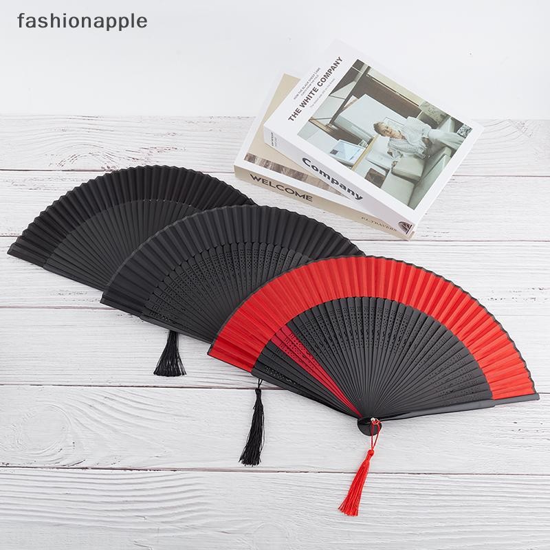 FAMY Chinese Style Black Folding Fan Female Classical Dance Fan Craft ...