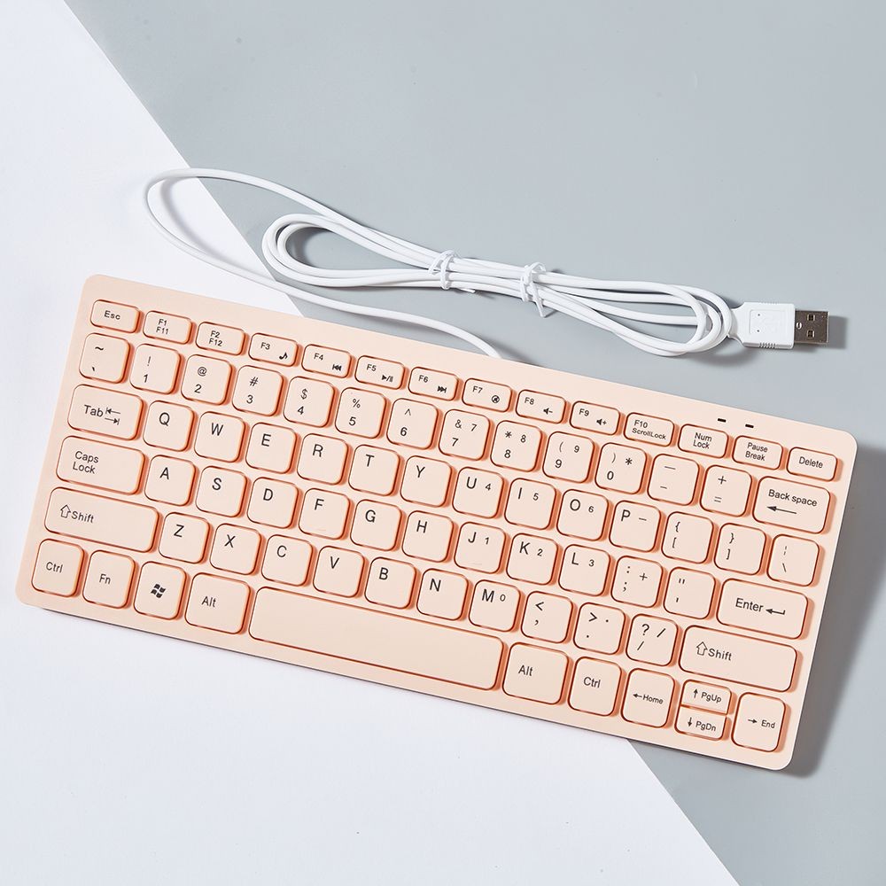Ultra Thin computer keyboard wired 78-key usb External keyboard Mouse ...