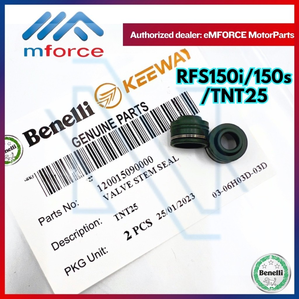 BENELLI RFS150 RFS 150S TNT25 TNT135 VALVE SEAL VALVE STEM SEAL ...