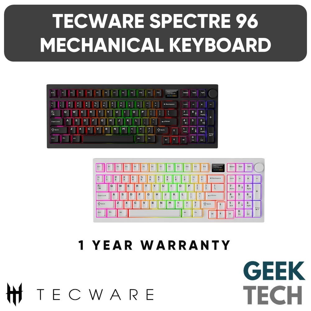 TECWARE Spectre 96% RGB Mechanical Gaming Keyboard with Customizable ...