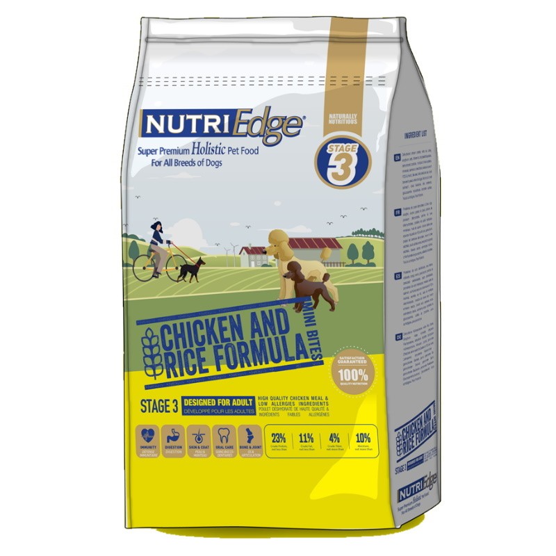 Nutri Edge Stage 3 - Adult Mini Bites Chicken & Rice 3kg | Shopee Malaysia