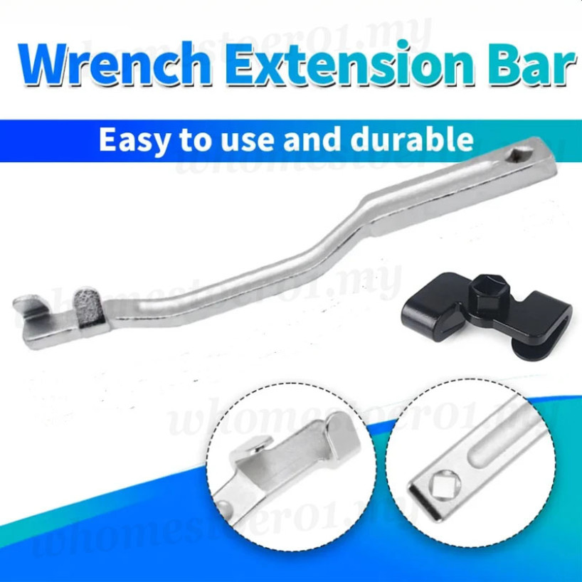 2Pcs/Set Universal Wrench Extension Rod with Small Square Hole, 13.4 ...