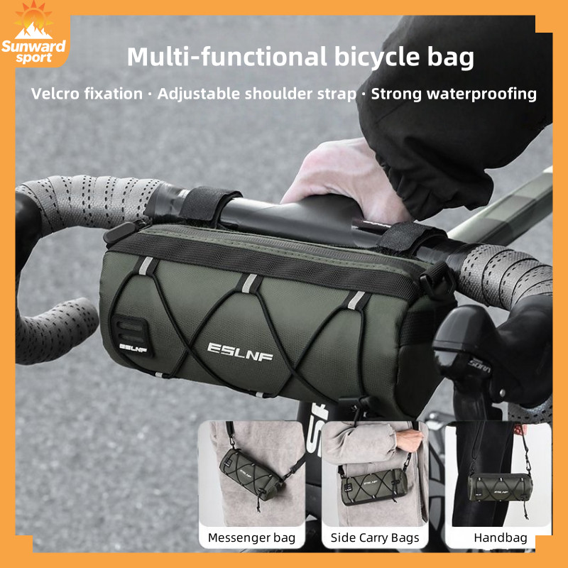 【MY Delivery】ESLNF Bike Front Tube Bag Waterproof Bag Bicycle Handlebar ...