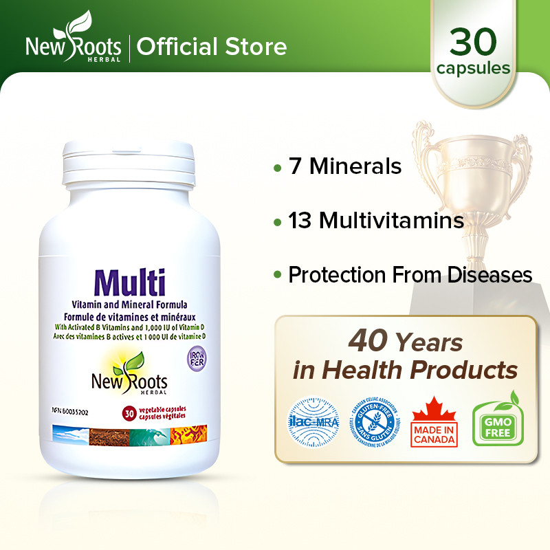 New Roots Herbal Multi vitamin Supplement iron and zinc | Shopee Malaysia