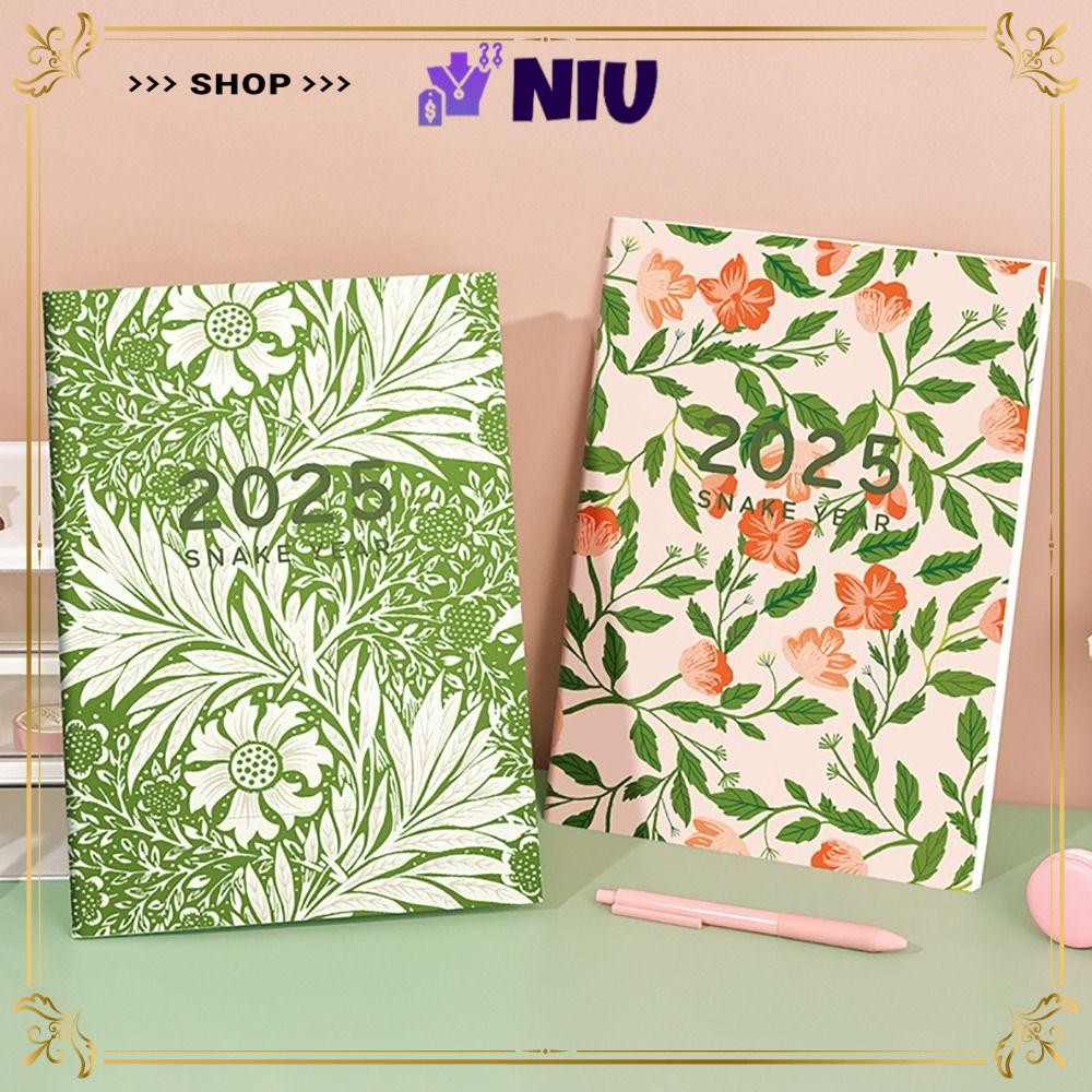 NIU Schedules Notebook, Work Efficiency 24 Sheets Planner Notebook