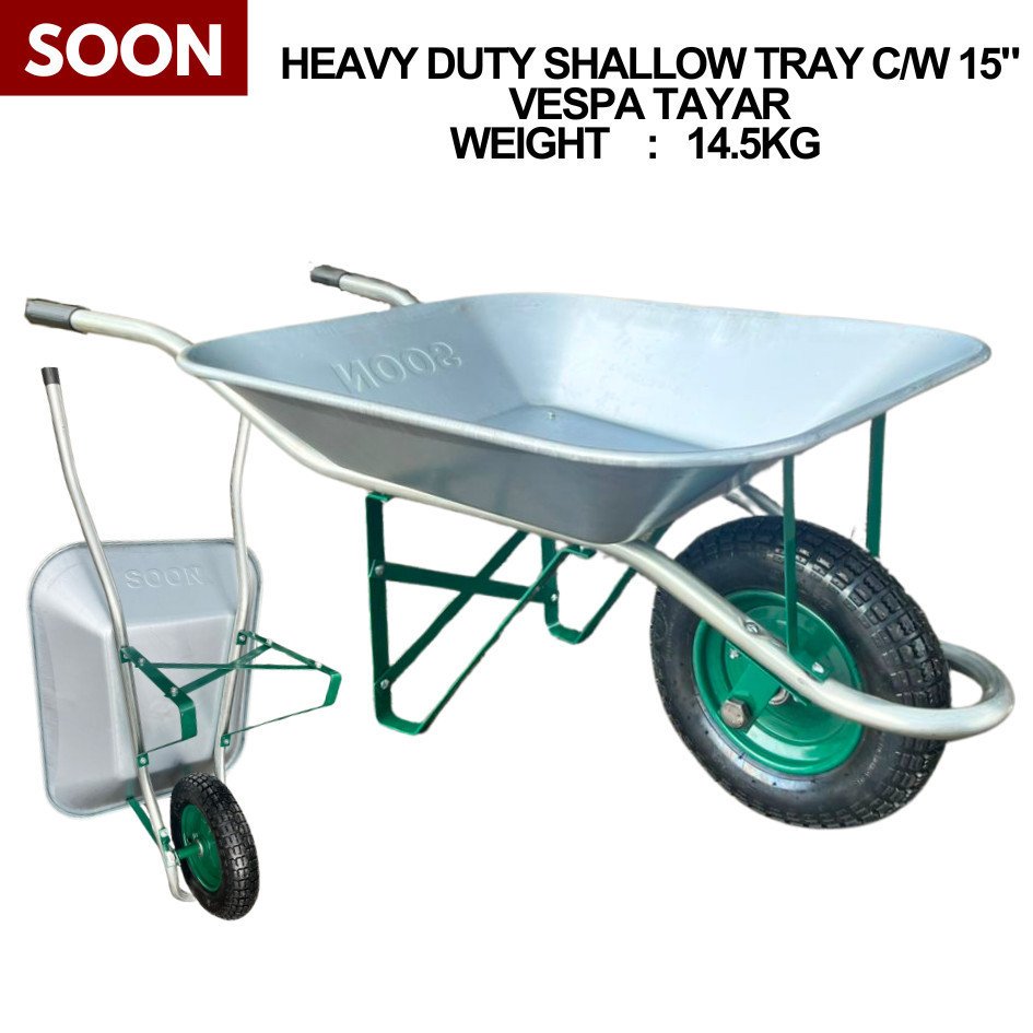 SOON HEAVY DUTY Brand New PVC/STEEL Vespa Wheel barrow Wheelbarrow ...