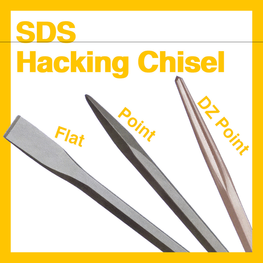 SDS Plus Chisel Wall Hack Chisel Impact Drill Chisel Demolition Rotary ...