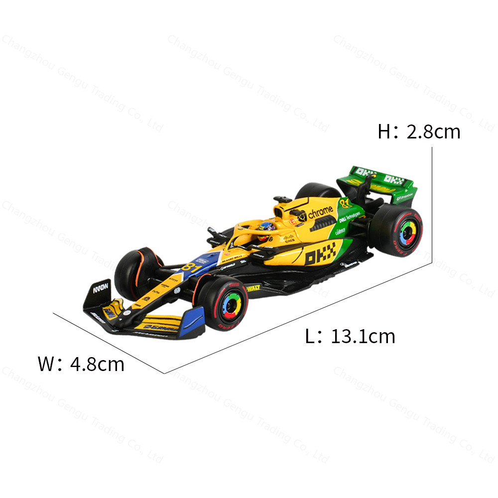 Burago F1 Formula 1 Auto MCLAREN MCL38 GP MIAMI 2024