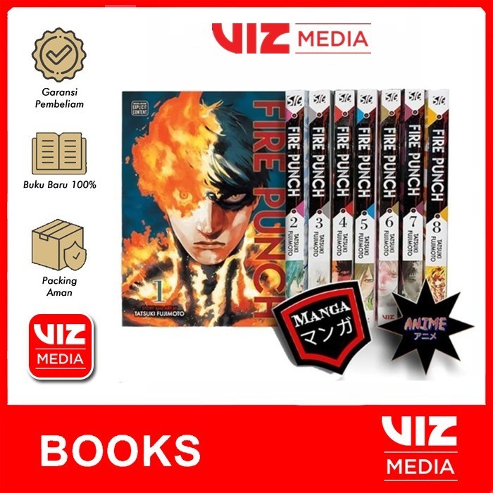 Fire Punch Series: Volume 1-8 Collection 8 Books Set By Tatsuki ...