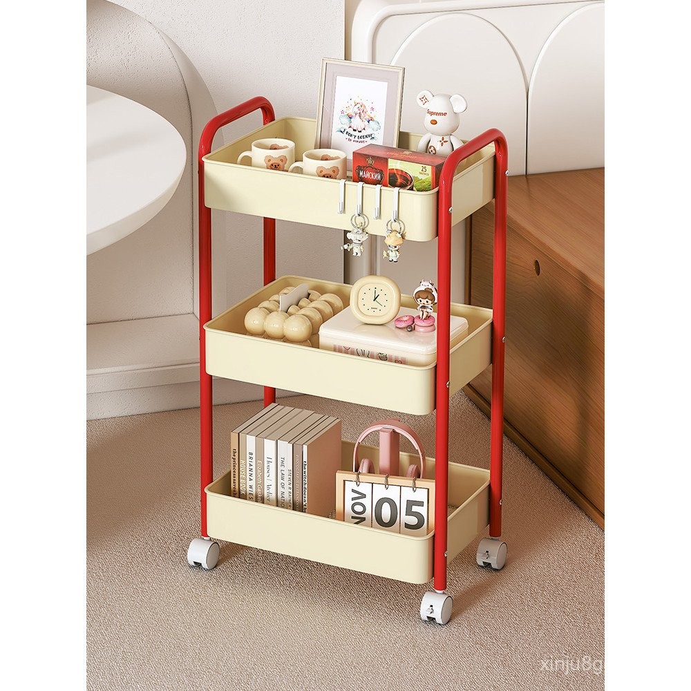 Dopamine Trolley Snack Shelf Removable Floor-standing Bedroom Living ...