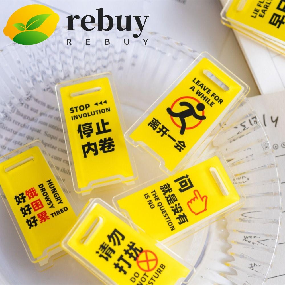 REBUY Acrylic PP Clip, Warning Sign Two-sided Hand Account Clip ...