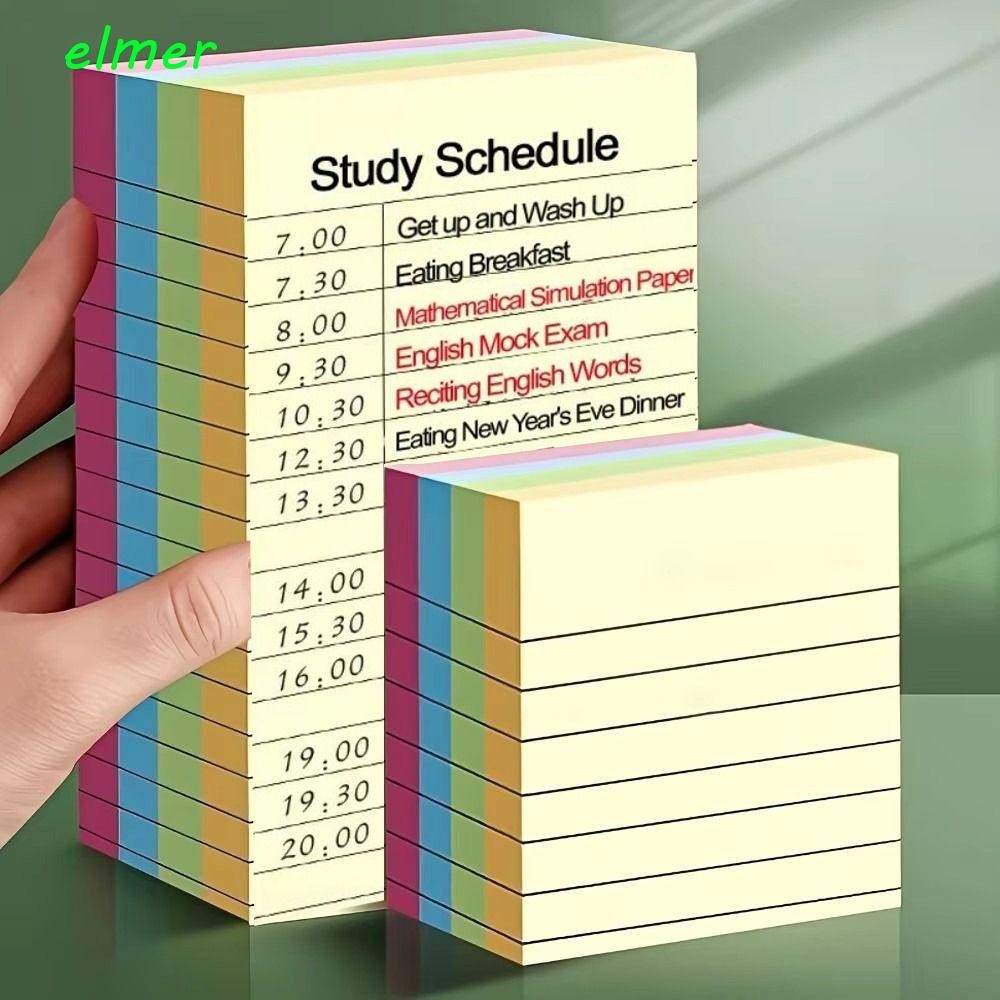 ELMER 200 Sheets Line Sticky Notes, N Times Diary Memo Pad Paper ...