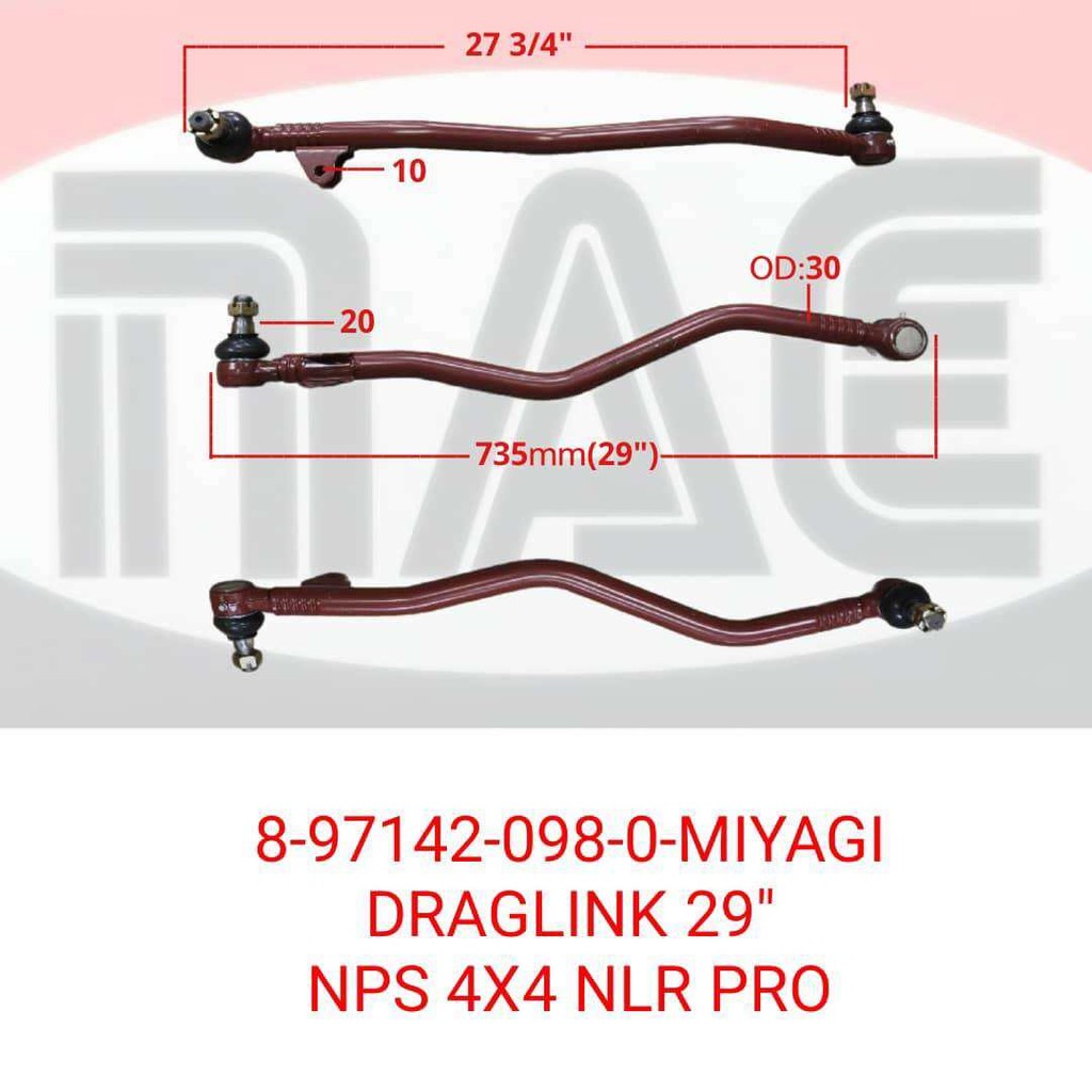 Isuzu NPS81 NPS 4X4 Lorry Drag Link 29
