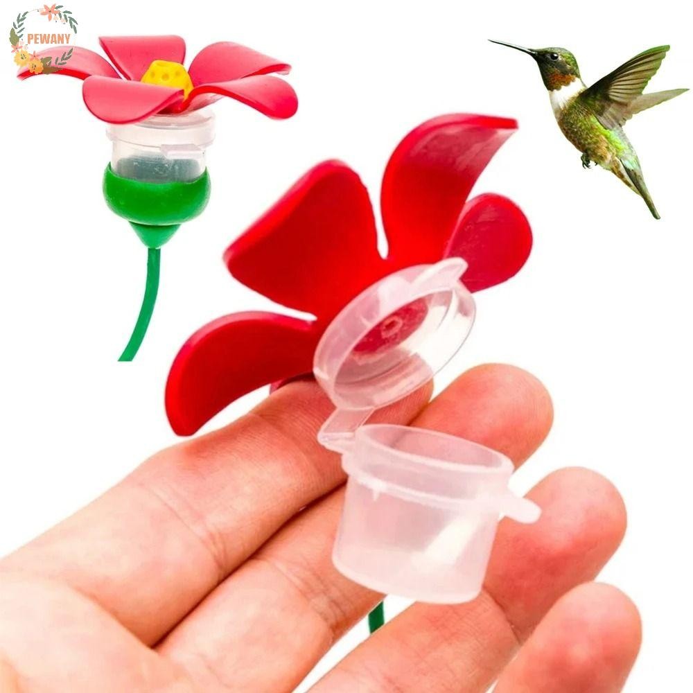 PEWANY Hat Clip Hummingbird Feeder, Flower Shape Wearable Birds Feeding ...
