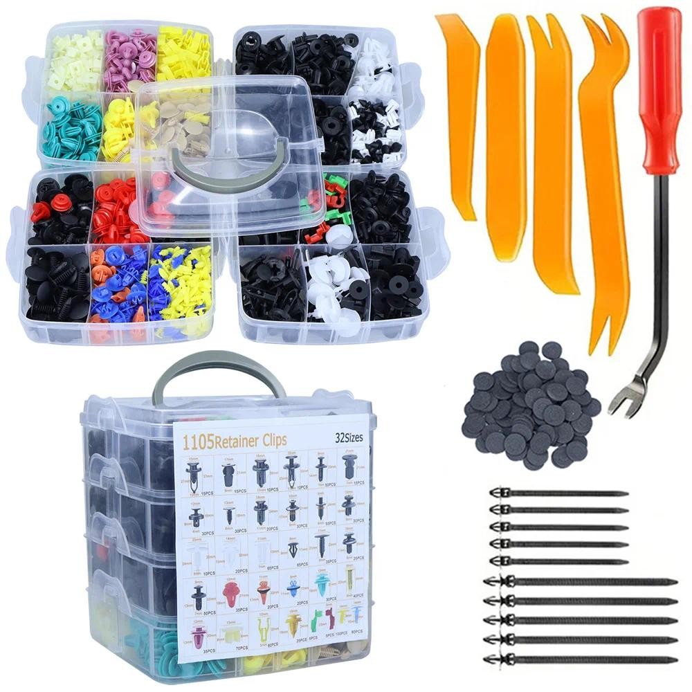 Car Push Retainer Clips & Auto Fasteners Assortment-Door Trim ...