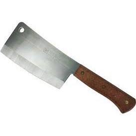 Nikken Cleaver Wooden Handle Stainless Steel Bone Chopper Knife Knives ...