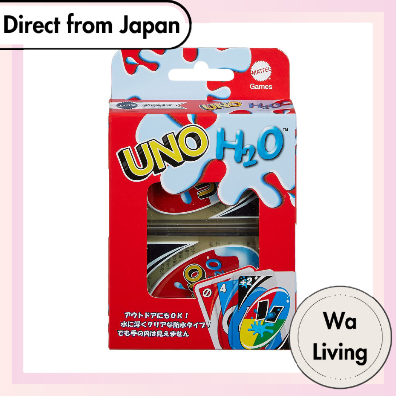 Mattel Game UNO UNO H2O Waterproof Card Game Outdoor 2-10 Players Ages ...