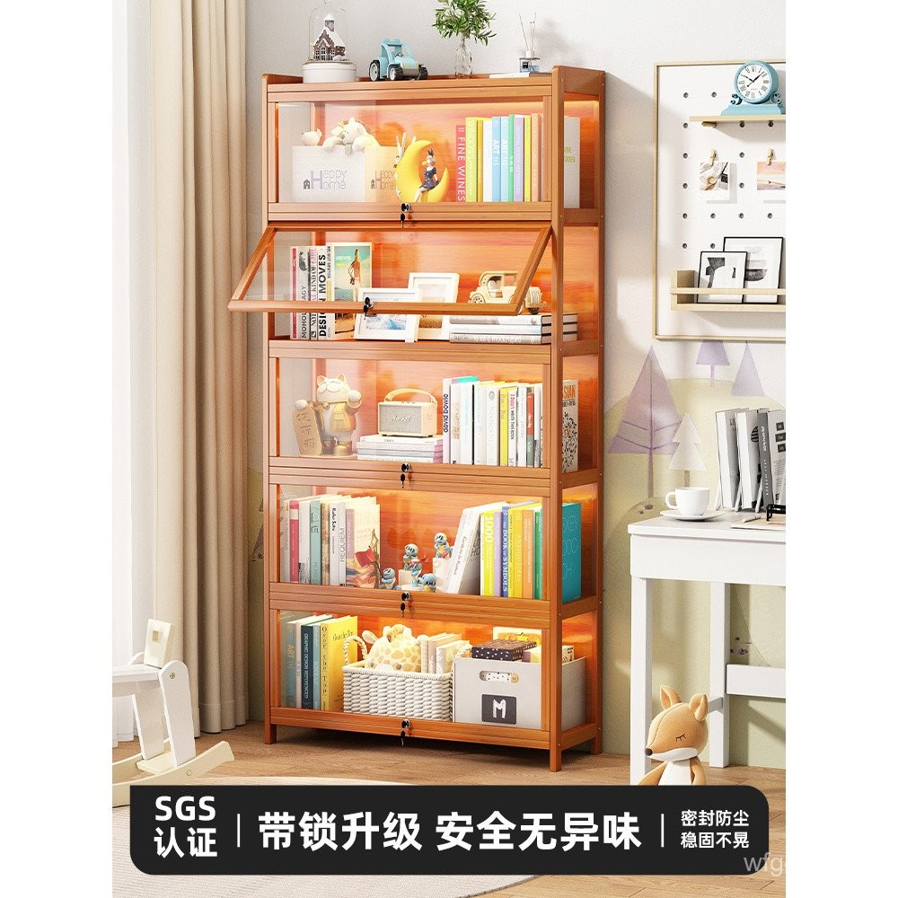 Rak Buku dengan Pintu dan Kunci, Rak Buku Kanak-Kanak, Rak Penyimpanan ...