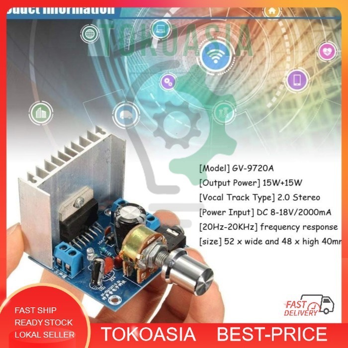 TDA7297 Digital Audio Amplifier Module 15W+15W Dual-Channel Stereo