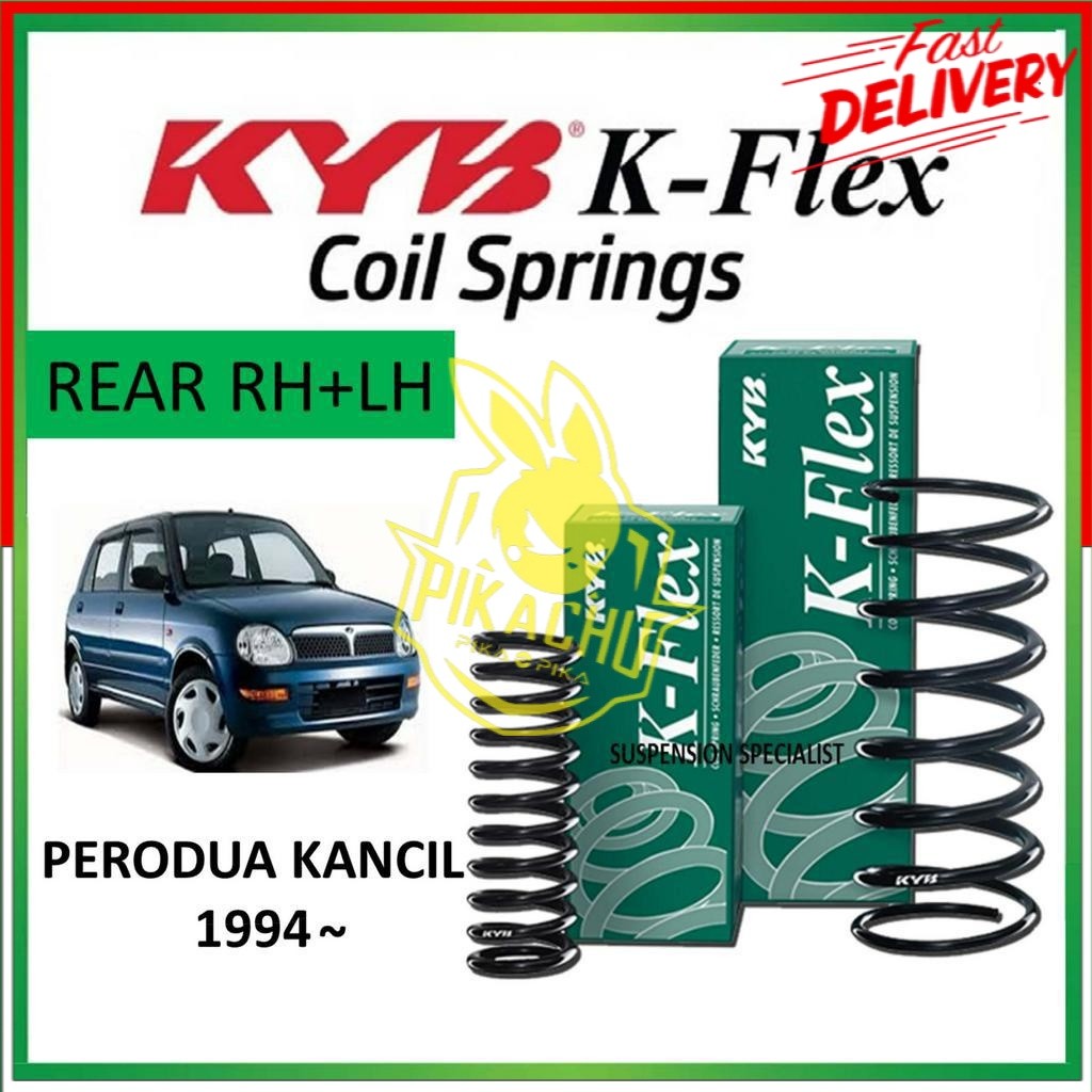 ORIGINAL KAYABA PERODUA KANCIL (1994~) FRONT / REAR / SET COIL SPRING ...