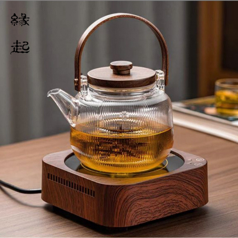 YuanQi Tea & Zen Set Riddle Tea: Heat-Resistant Glass Teapot 900ml ...