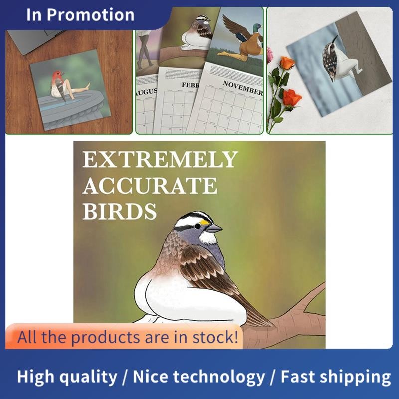 2024 Calendar of Extremely Accurate Birds 2024 Bird Calendar Wall ...