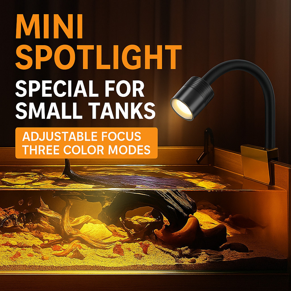 Aquarium clamp light LED lampu Akuarium South American tank spotlight ...