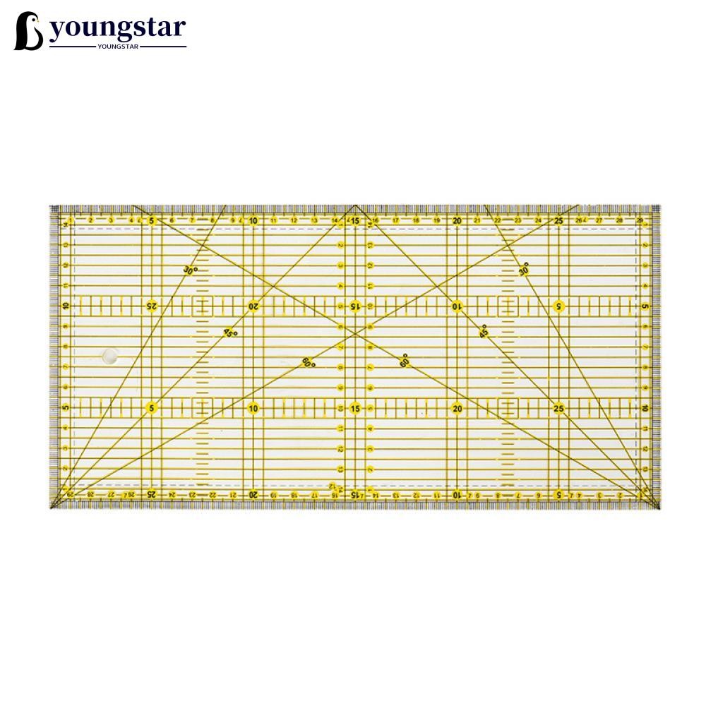 YOUNGSTAR 30*15cm Patchwork Ruler Quilting Tools Sewing Patchwork Ruler ...