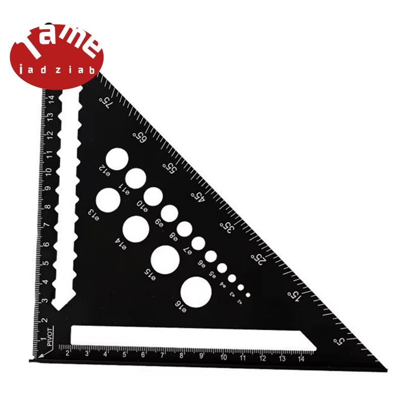 Triangle Ruler 7inch Aluminum Angle Protractor Speed Metric Square ...
