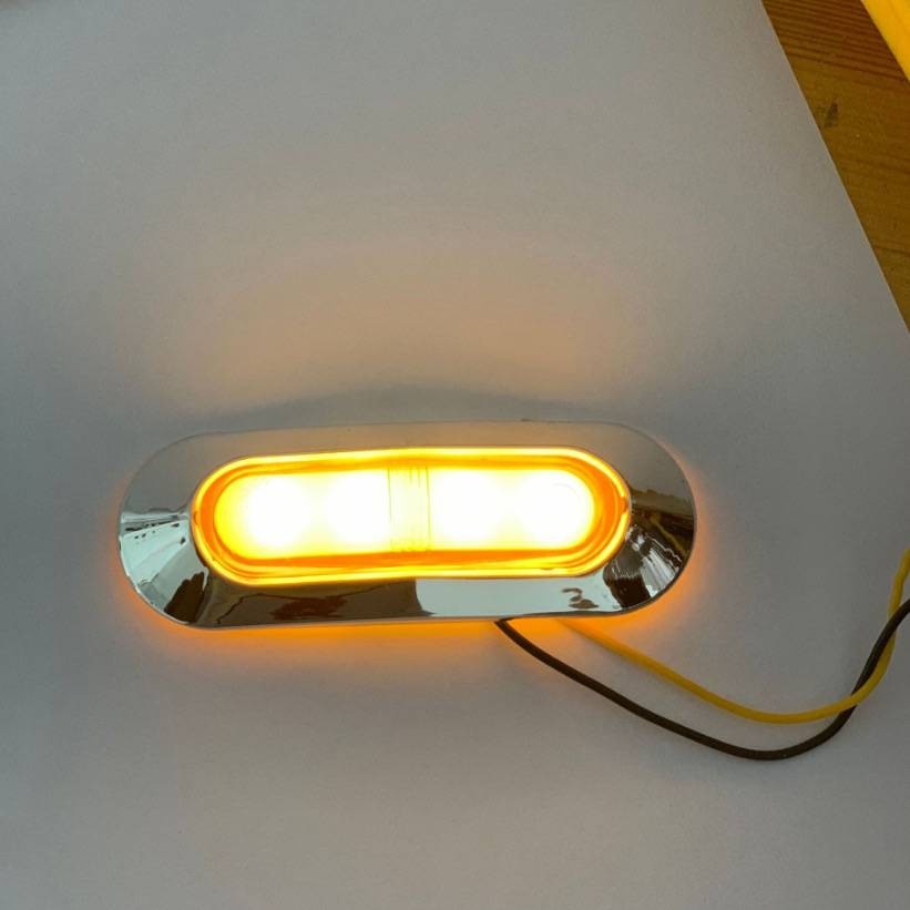 4LED Highlight Light Guide Car Side Light Truck Trailer Profile Light ...
