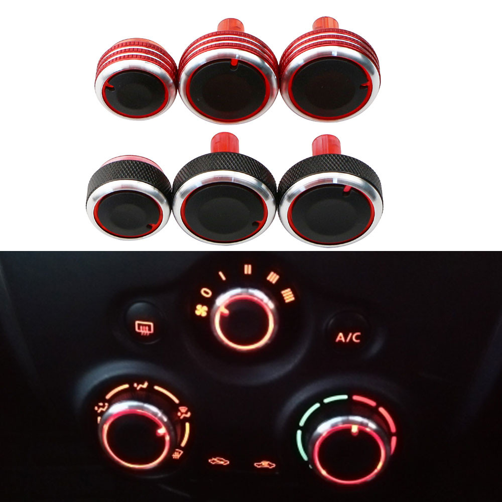 Car AC Heater Climate Control Knob Panel Switch Knobs Air-con Buttons ...