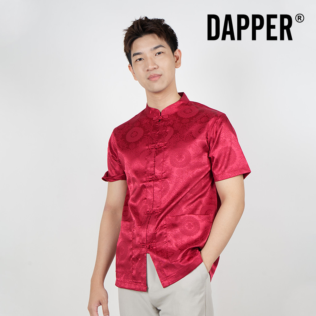 DP | CNY Red Flowers Samfu - 5108PT [Size Available S-2XL] | Shopee ...