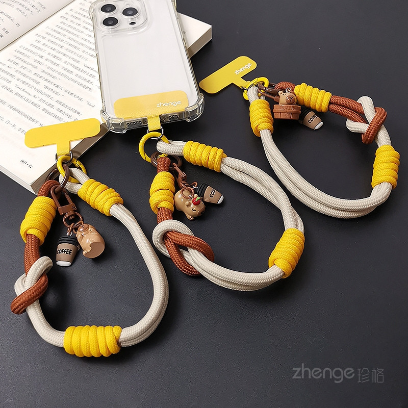 Cute Capybara handphone strap Wrist strap Mobile phone lanyard, outdoor ...