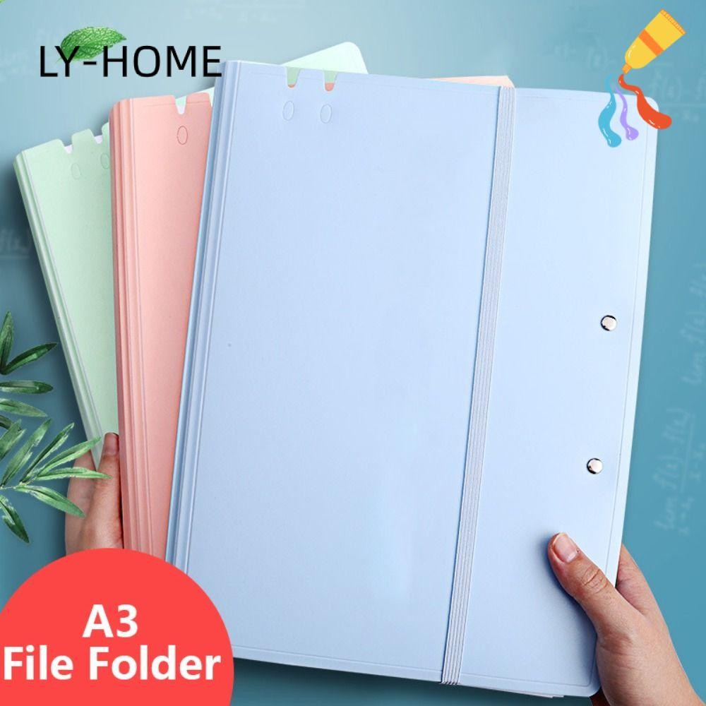 LIAOYING Exam Paper Storage Clip, Multifunction Strap Design A3 File ...
