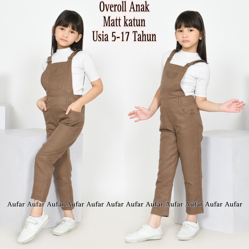 Trendy overoll for girls aged 5-17 years jumpsuit kids girl | Shopee ...