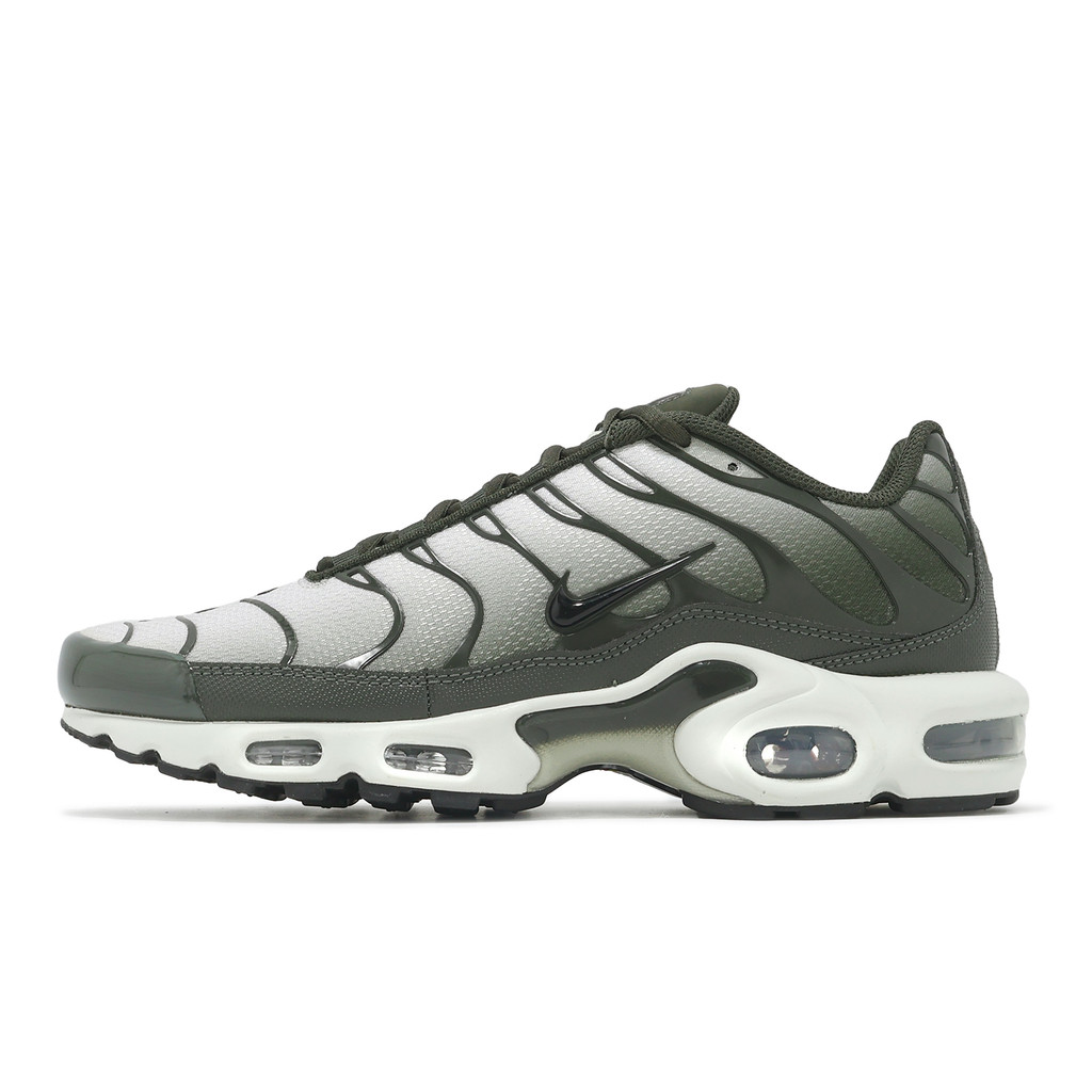 Nike Casual Shoes Air Max Plus Men's Olive Green Retro Cushion Tropical ...